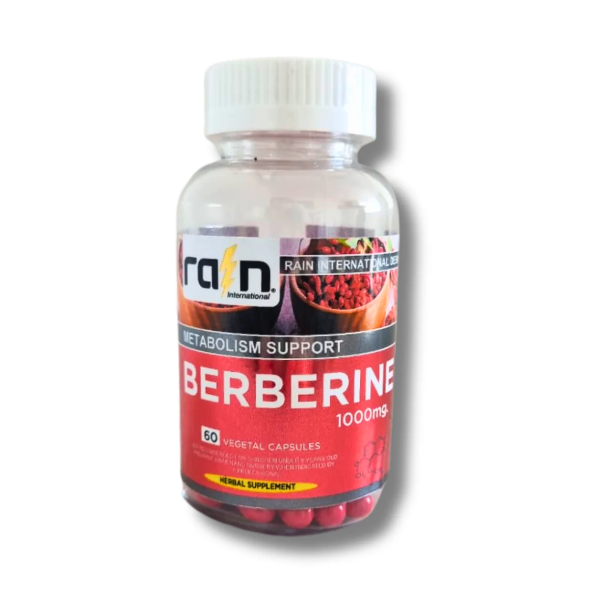 Rain Berberina 1000mg – 60 Cápsulas Vegetales