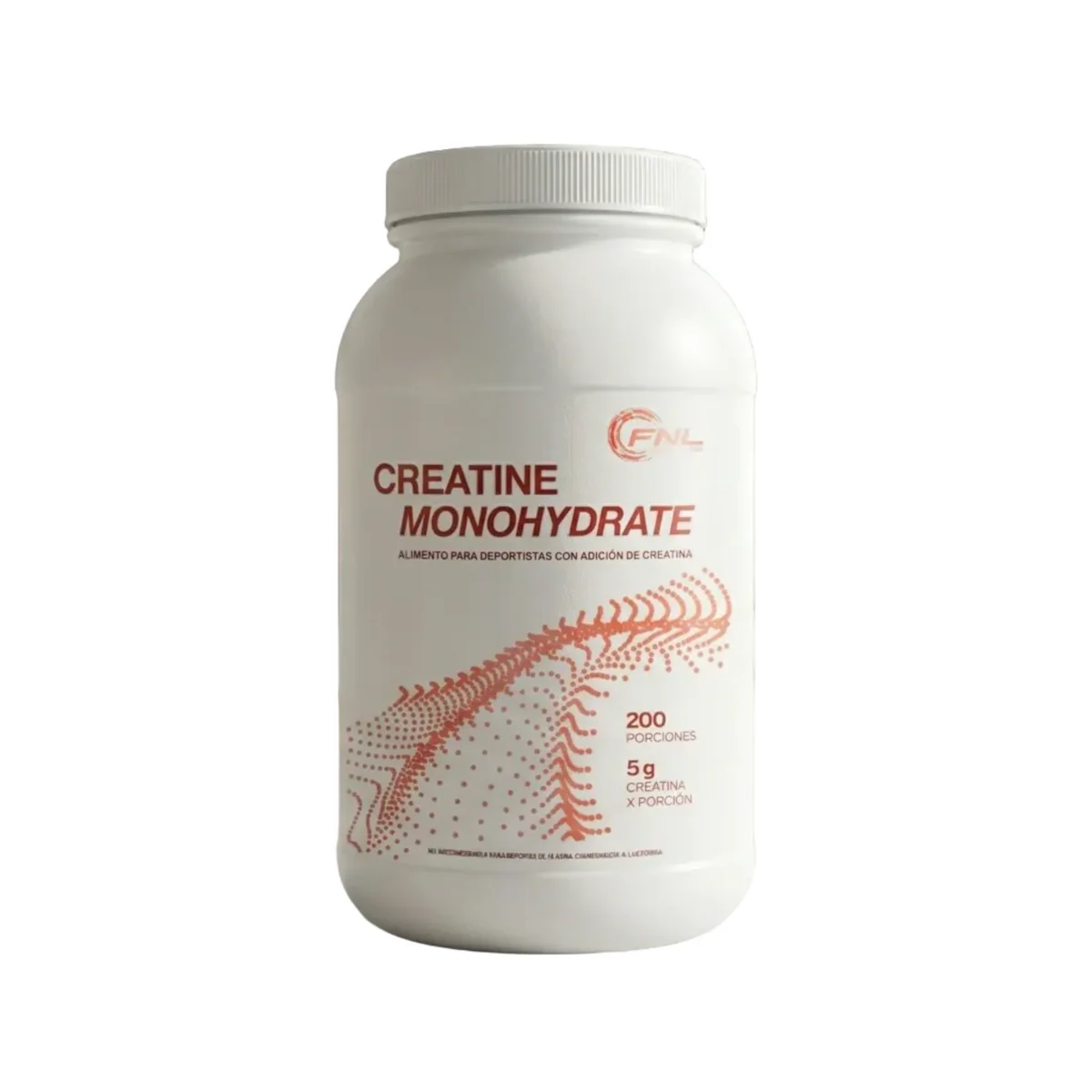 FNL Creatina Monohidratada 1kg – 200 porciones (6,6 meses)